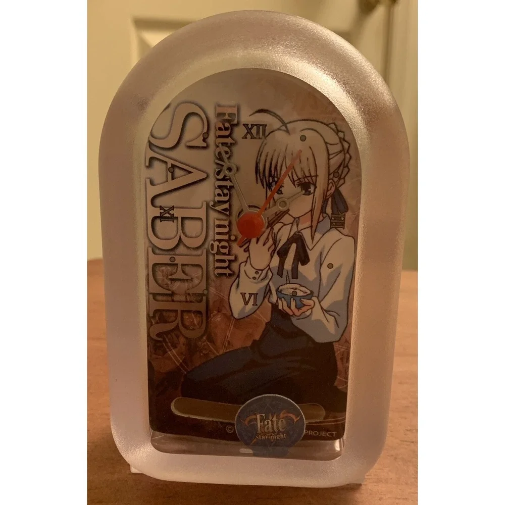 Fate Stay Night Saber Limited Edition Clock‎ Tested Working